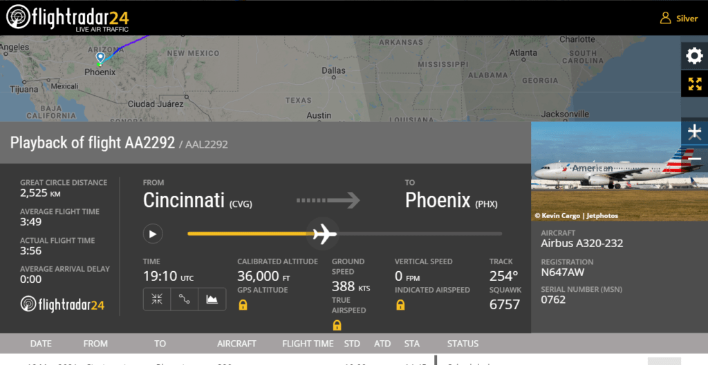 Incidente UFO del volo American Airlines AA2292